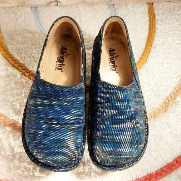 🌟 Alegria Debra wavy navy shoes size 35 - Picture 2 of 5